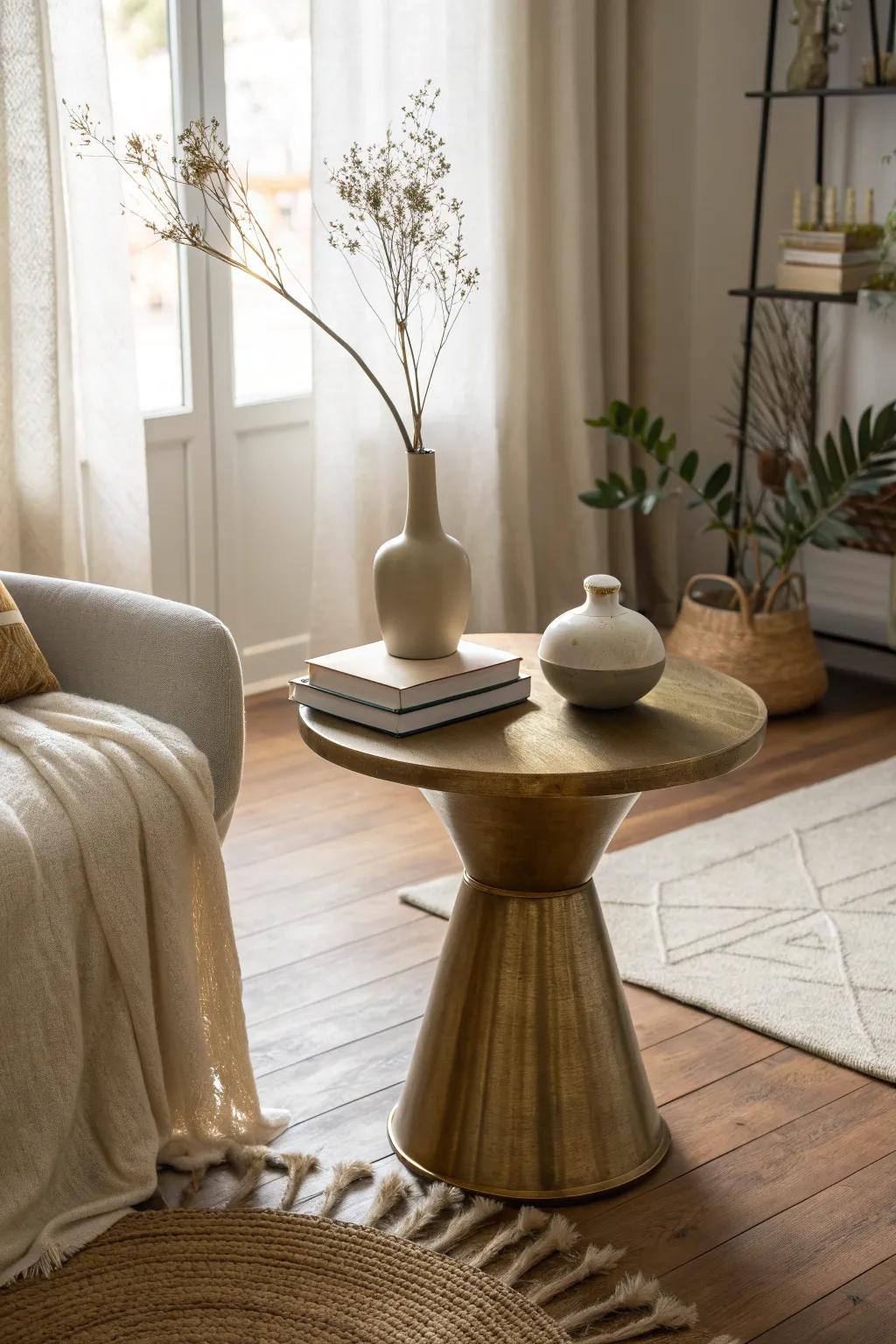 Metallic finishes bring a sleek and sophisticated edge to any room.