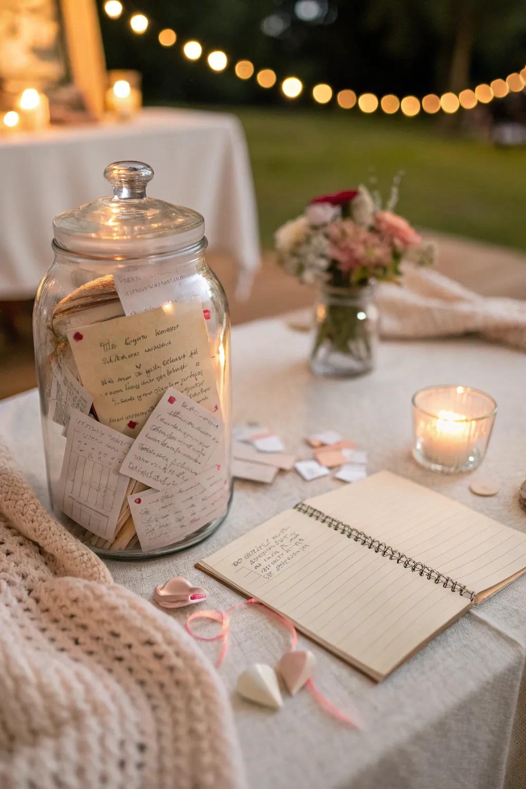 Capture your shared moments in a memory jar that brings joy with every note.