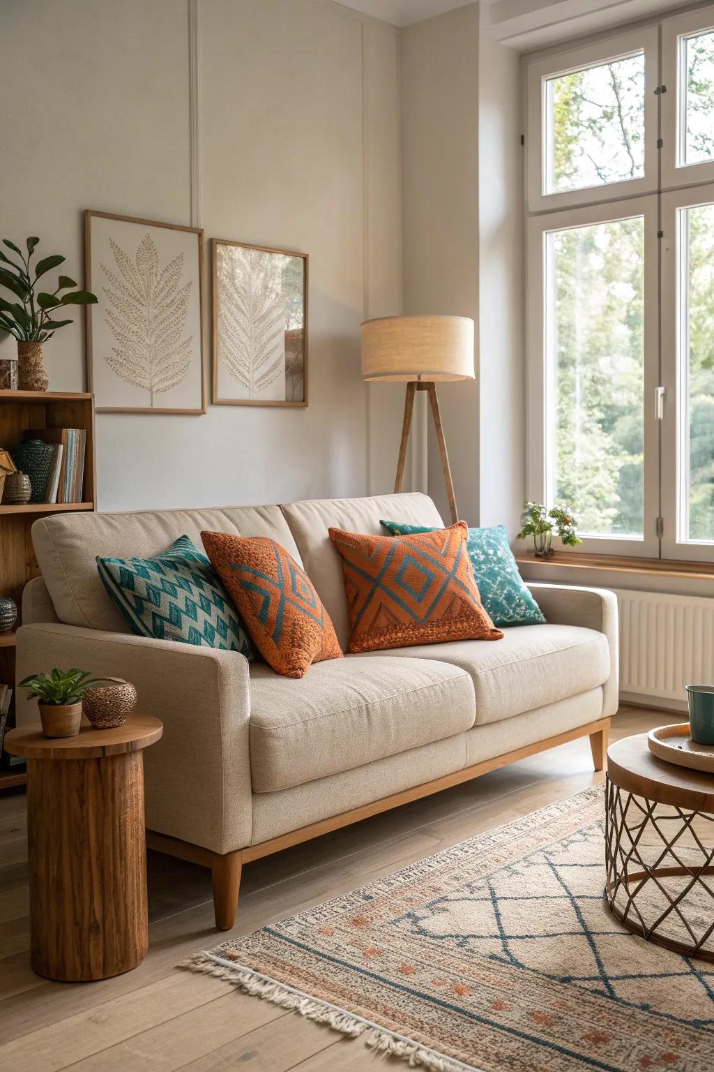 Patterns bring movement and energy, complementing bold color choices.