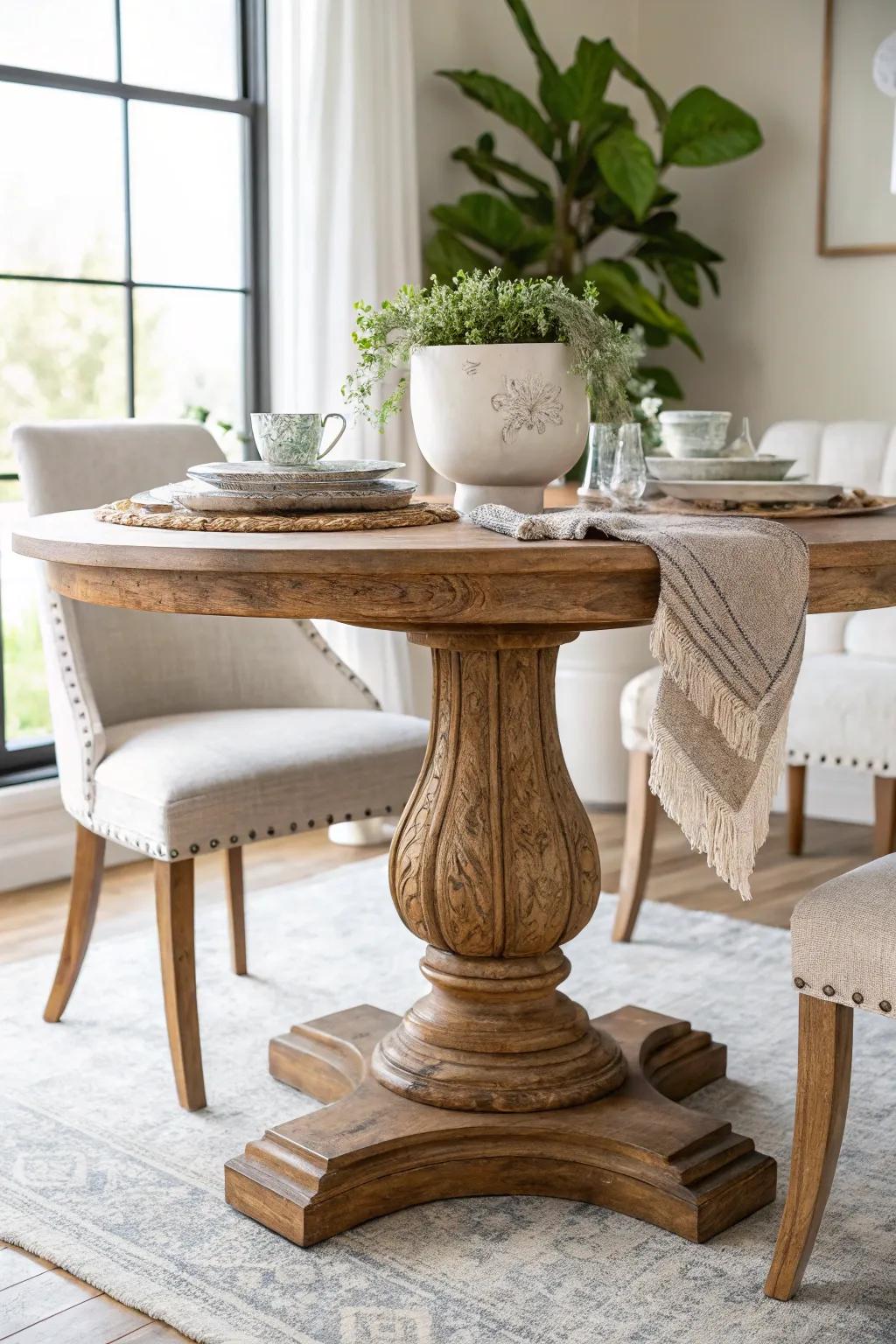 Celebrate craftsmanship with a base that showcases the artisan's skill and dedication.