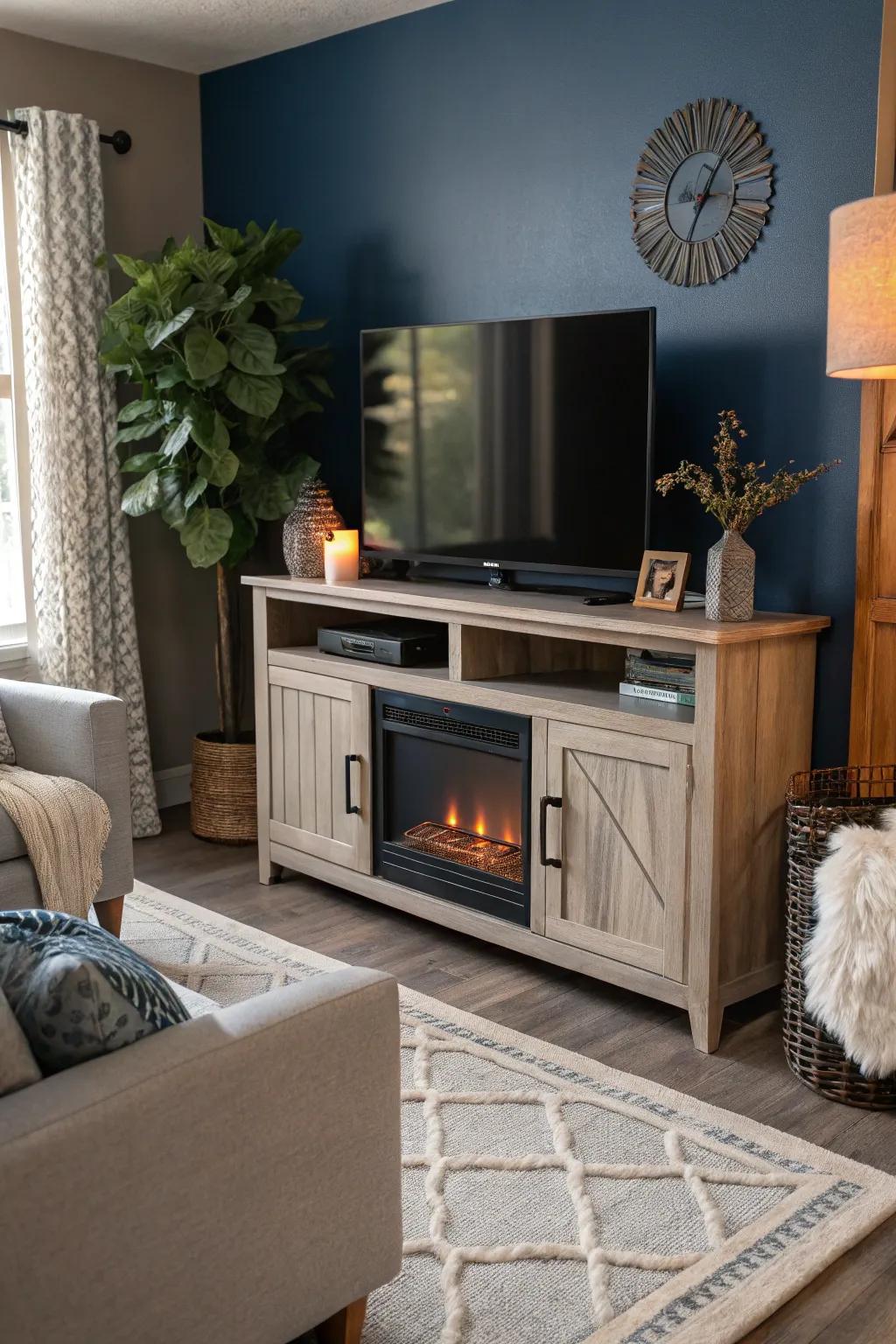 Maximize your space with a slim-profile TV stand that delivers style without the bulk.