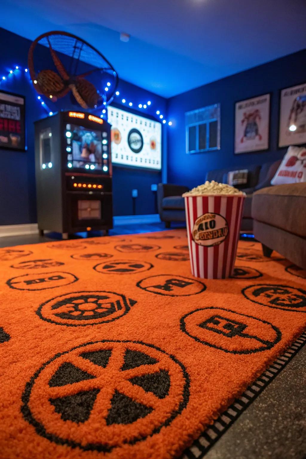Bring your cinematic passions to life with themed carpets that tell your story.