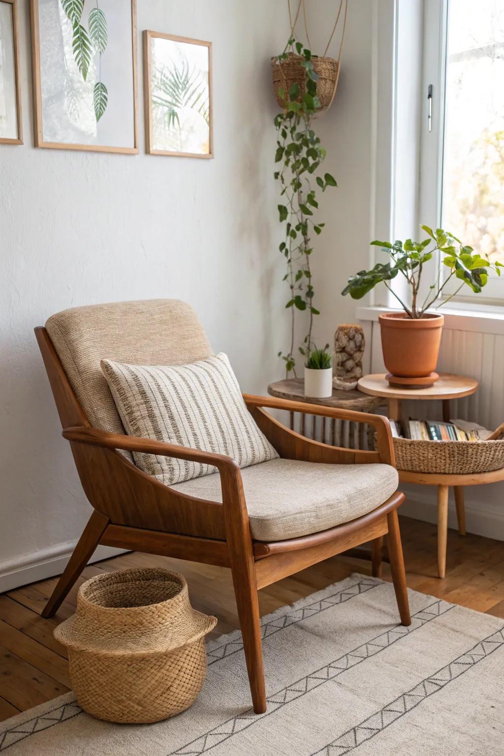 Add timeless charm with vintage furniture that tells a story.