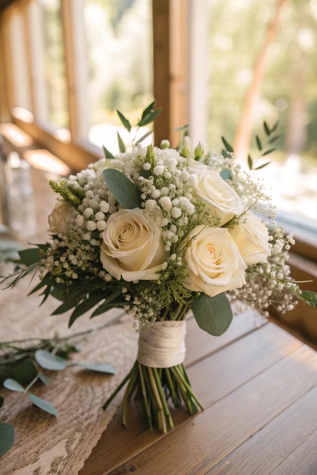 Craft your own floral arrangements for a personal and elegant touch.