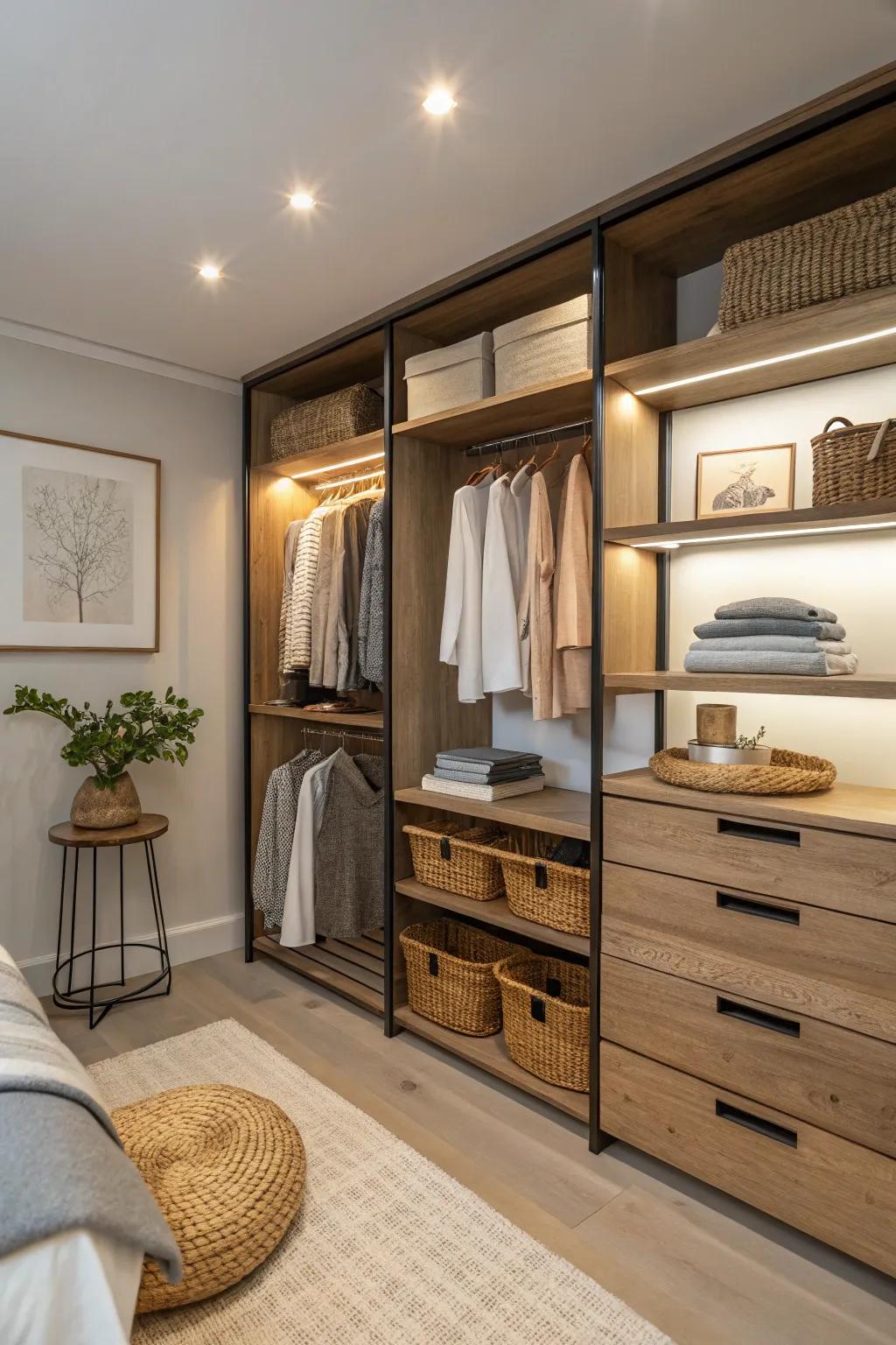 Adapt to your changing storage needs with adjustable shelves. 🔧 #FlexibleDesign #StorageSolutions