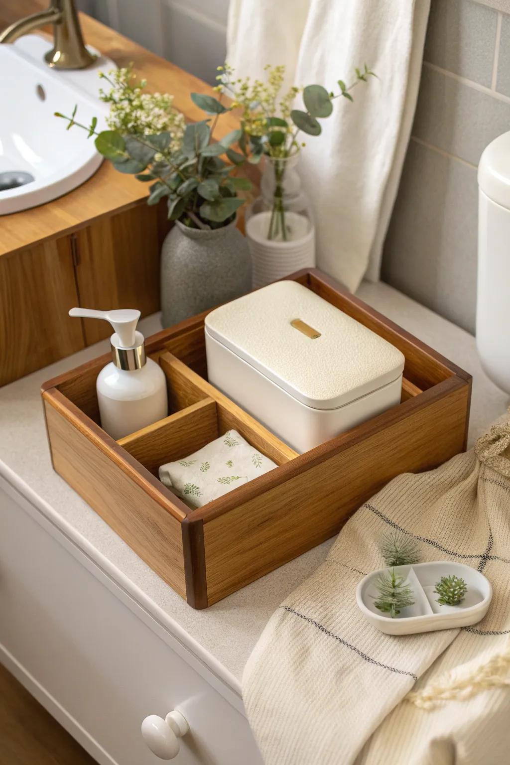 Keep clutter at bay with a lidded storage box that combines style and functionality.