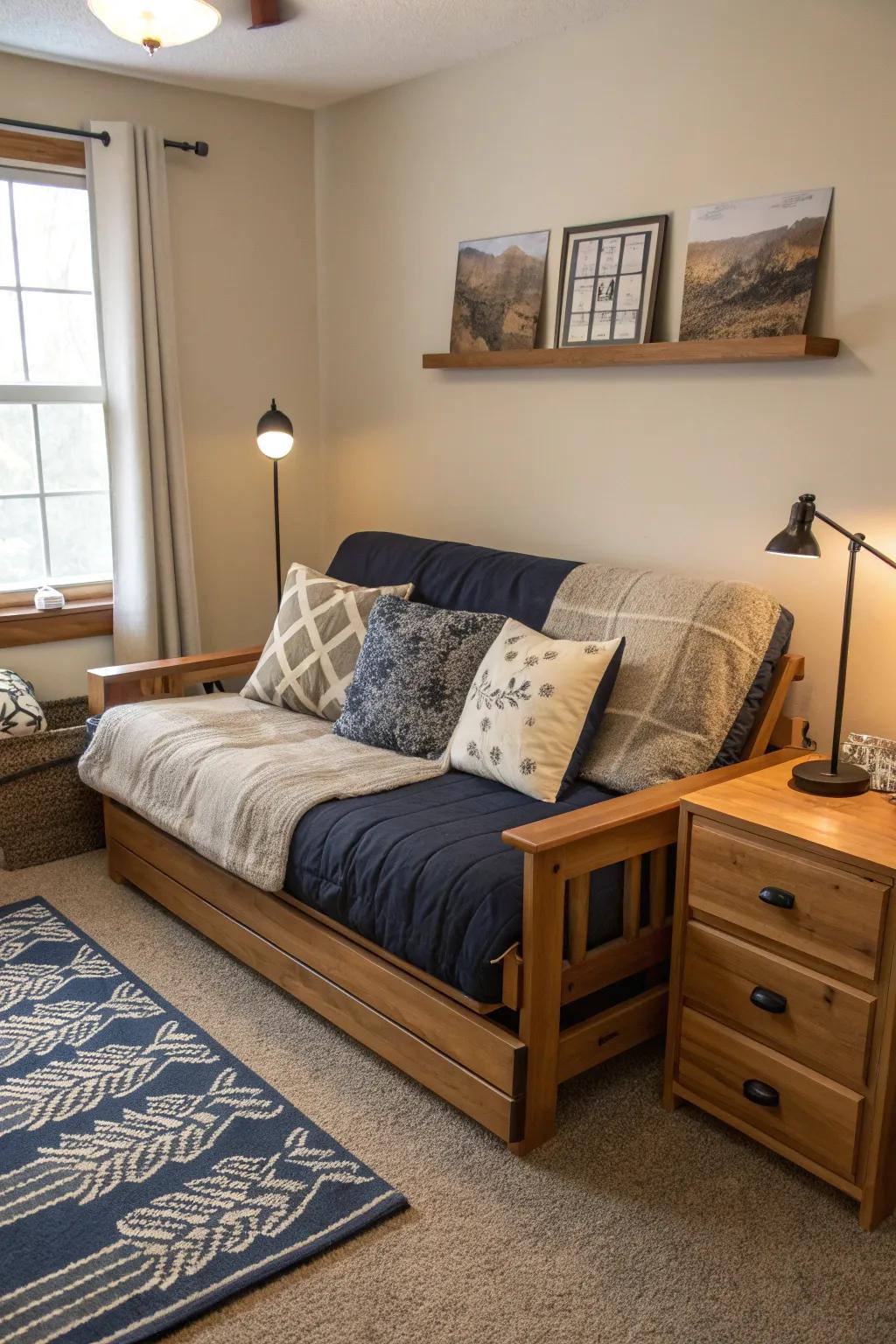 Maximize your space with furniture that adapts to your needs. 🛋️ #SmartFurniture #DormDesign