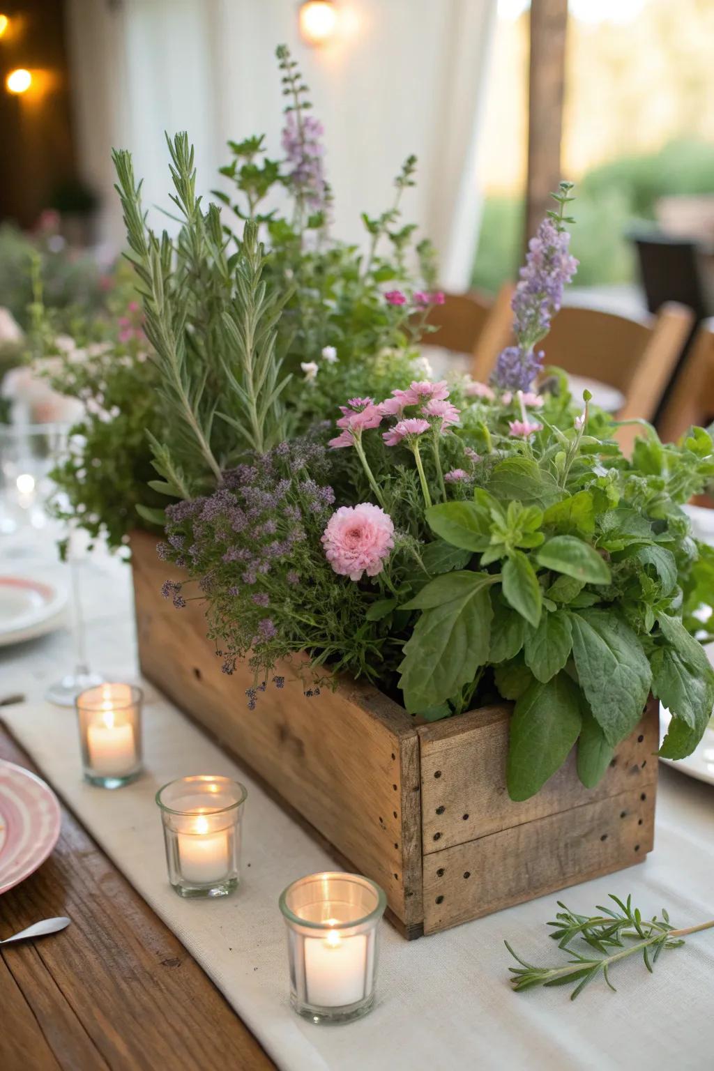 Bring the garden indoors with fresh and fragrant centerpieces. 🌿🌸 #GardenFresh #NaturalBeauty