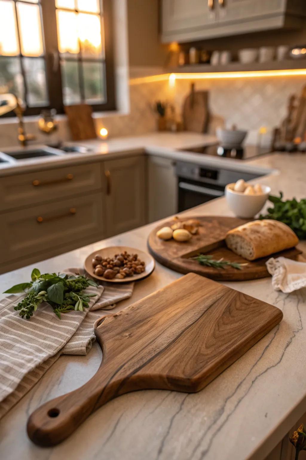 Add a playful touch to their culinary adventures with a paddle-style cutting board.