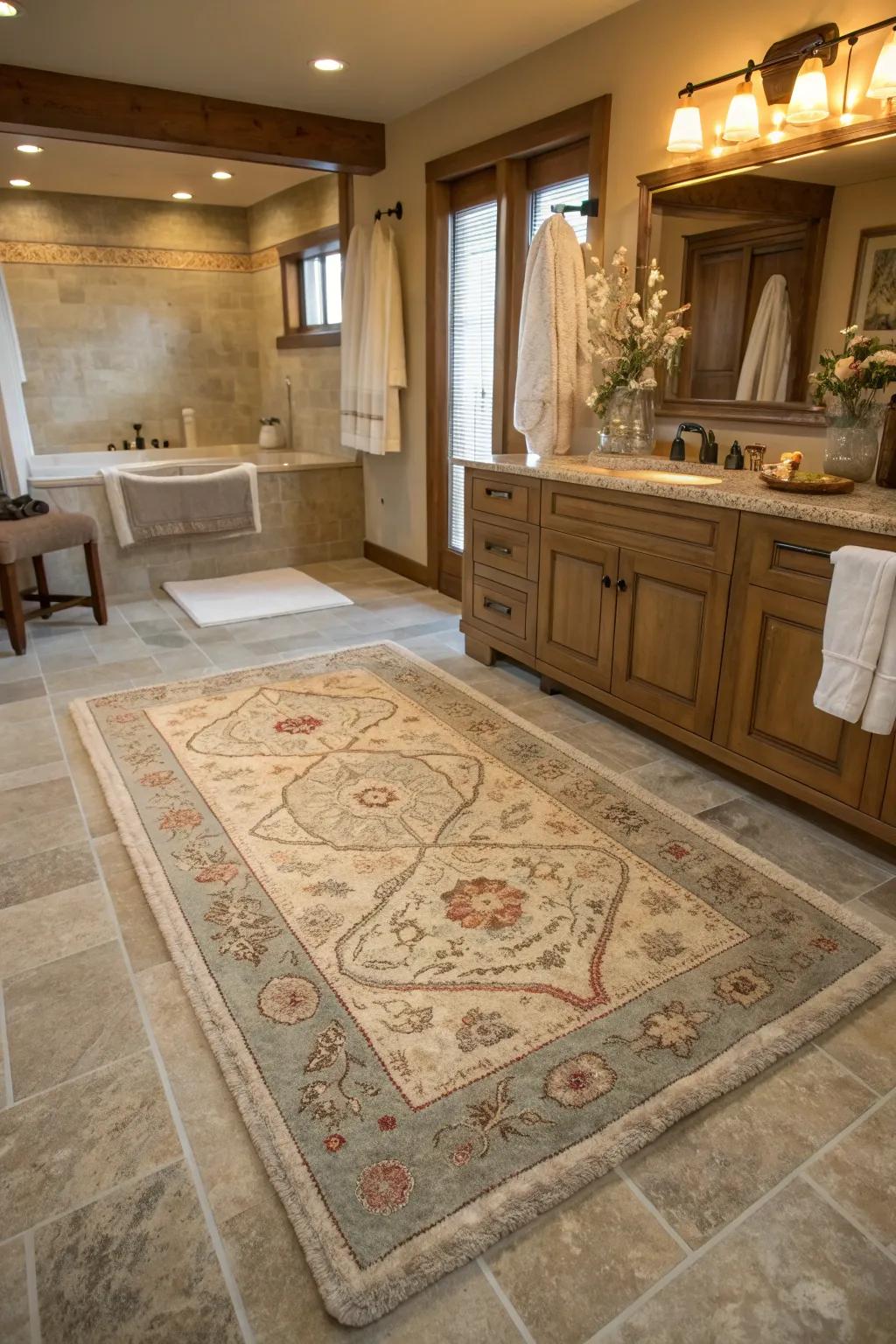 Experience warmth and luxury with a wool rug that makes every morning feel special.