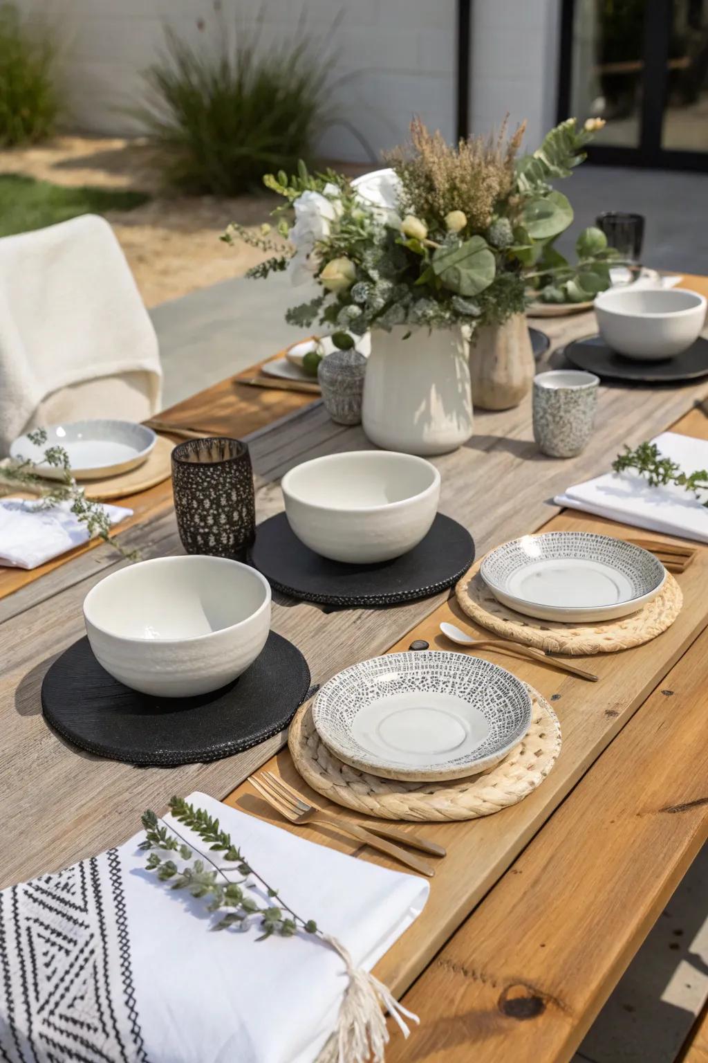 Achieve modern elegance with a monochrome theme that captivates. #MonochromeDesign #ModernDecor