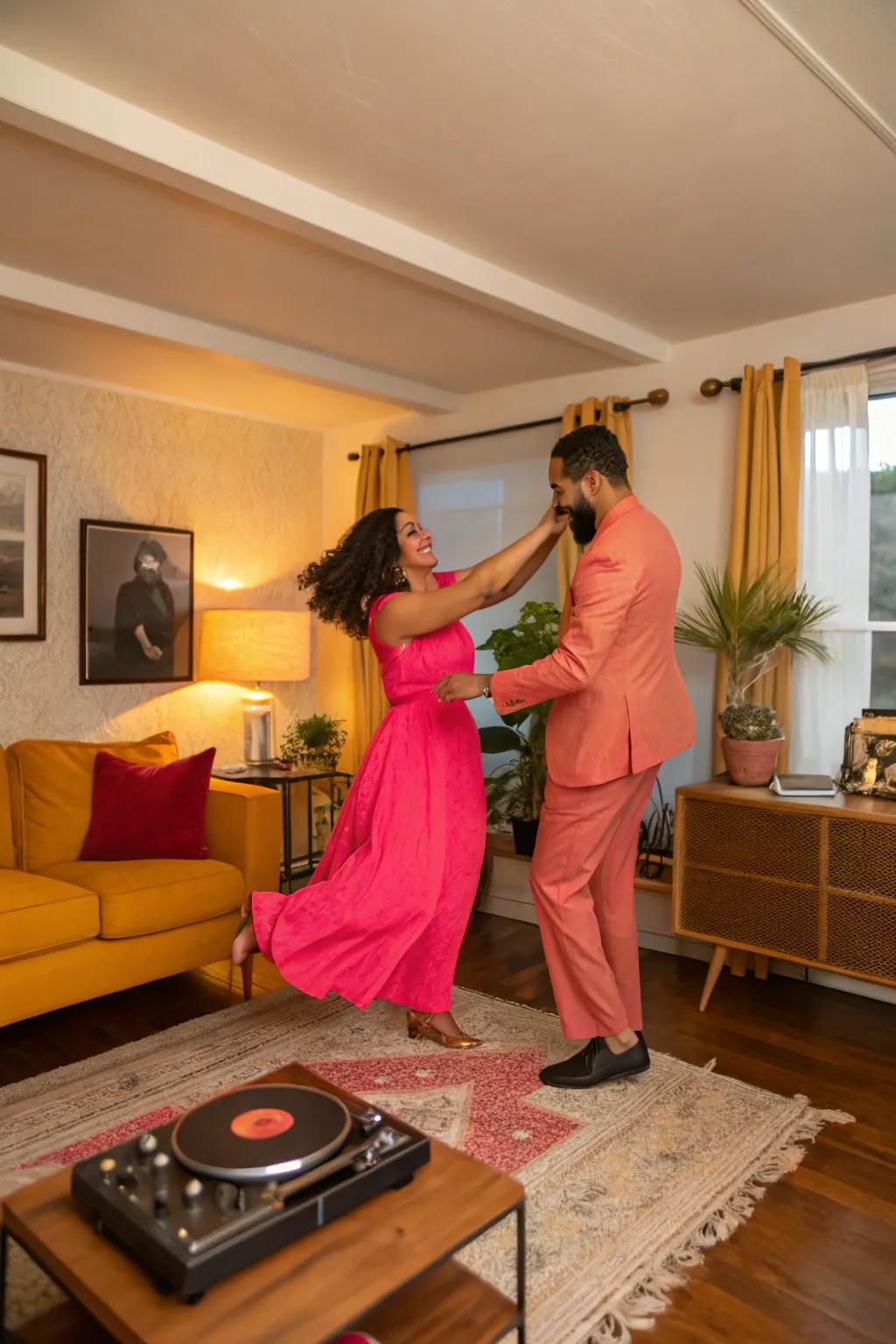 Dance your heart out and let the rhythm of love sweep you off your feet.