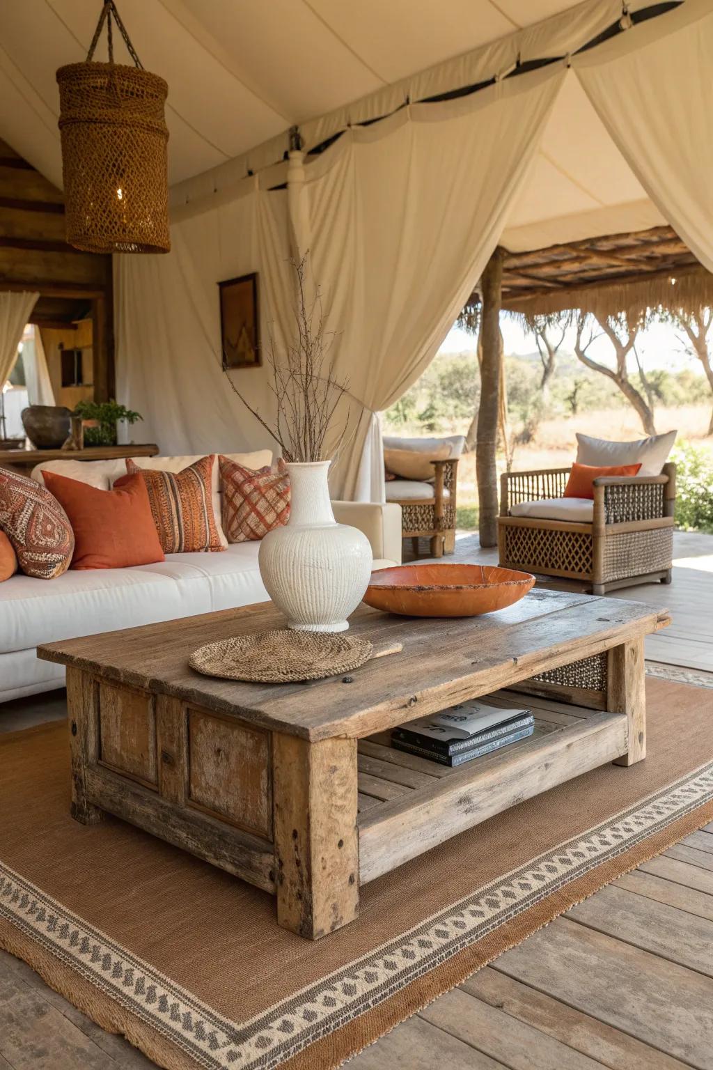 Embrace the allure of the wild with furniture that tells a story of exploration.