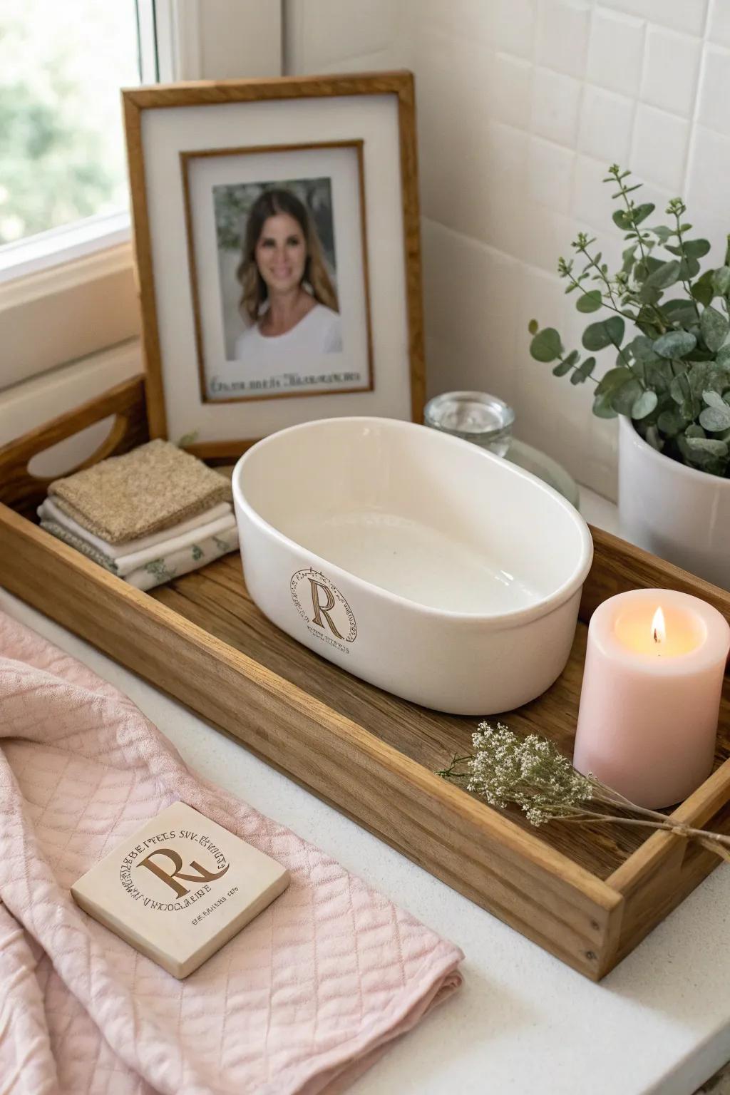 Make it personal with monogrammed touches that add charm and a sense of belonging.