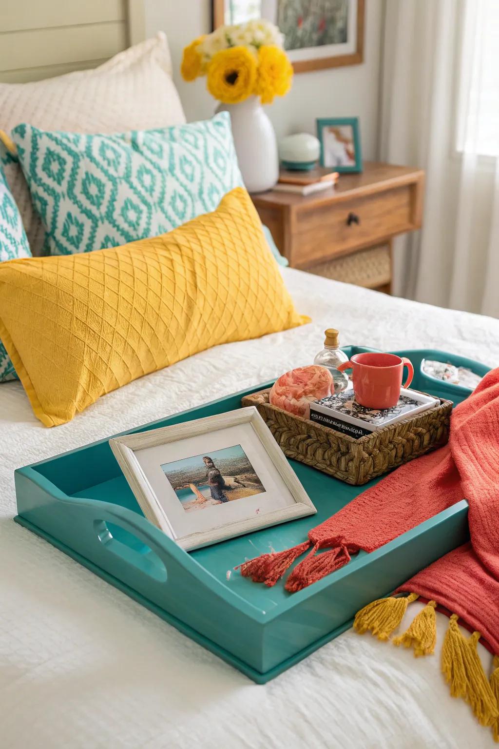 Cherish your memories with a personalized touch on your tray. ❤️ #SentimentalDecor #HomeStyle