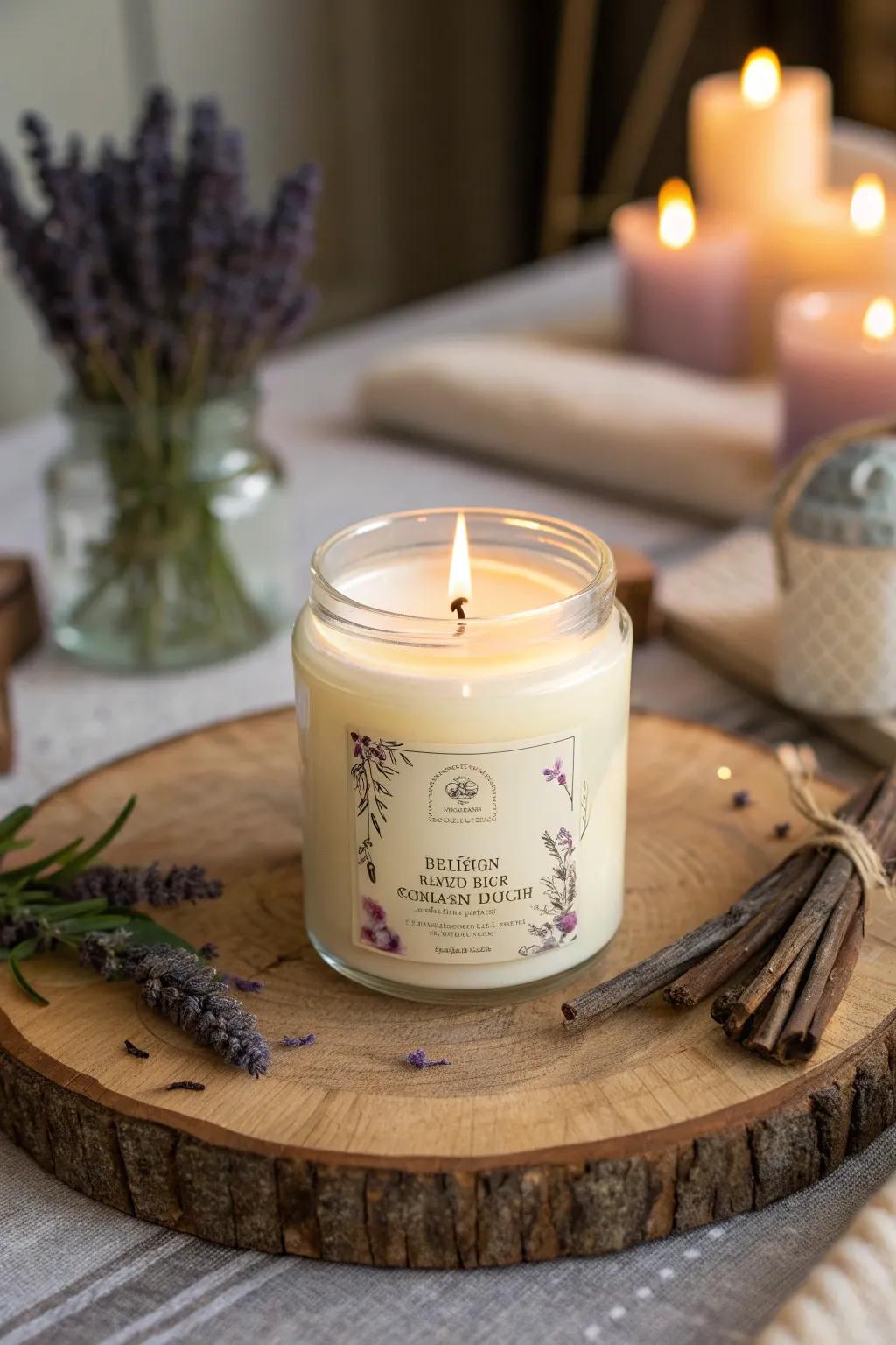 Light up her birthday with a personalized candle that brings warmth and a personal touch.