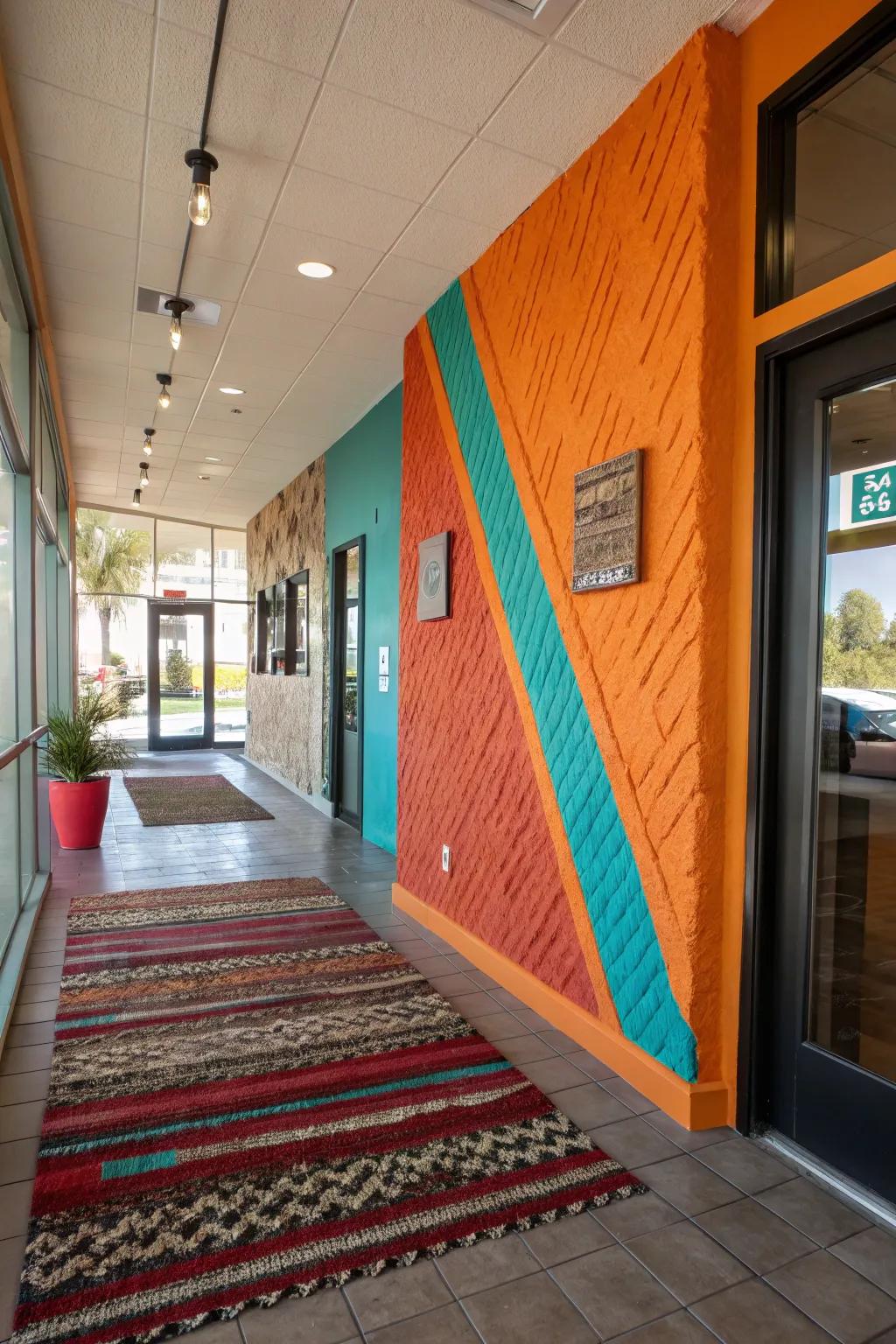 Create a sensory delight with diverse textures that enhance the depth and richness of your entryway. 🎨 #TexturePlay #InteriorDepth