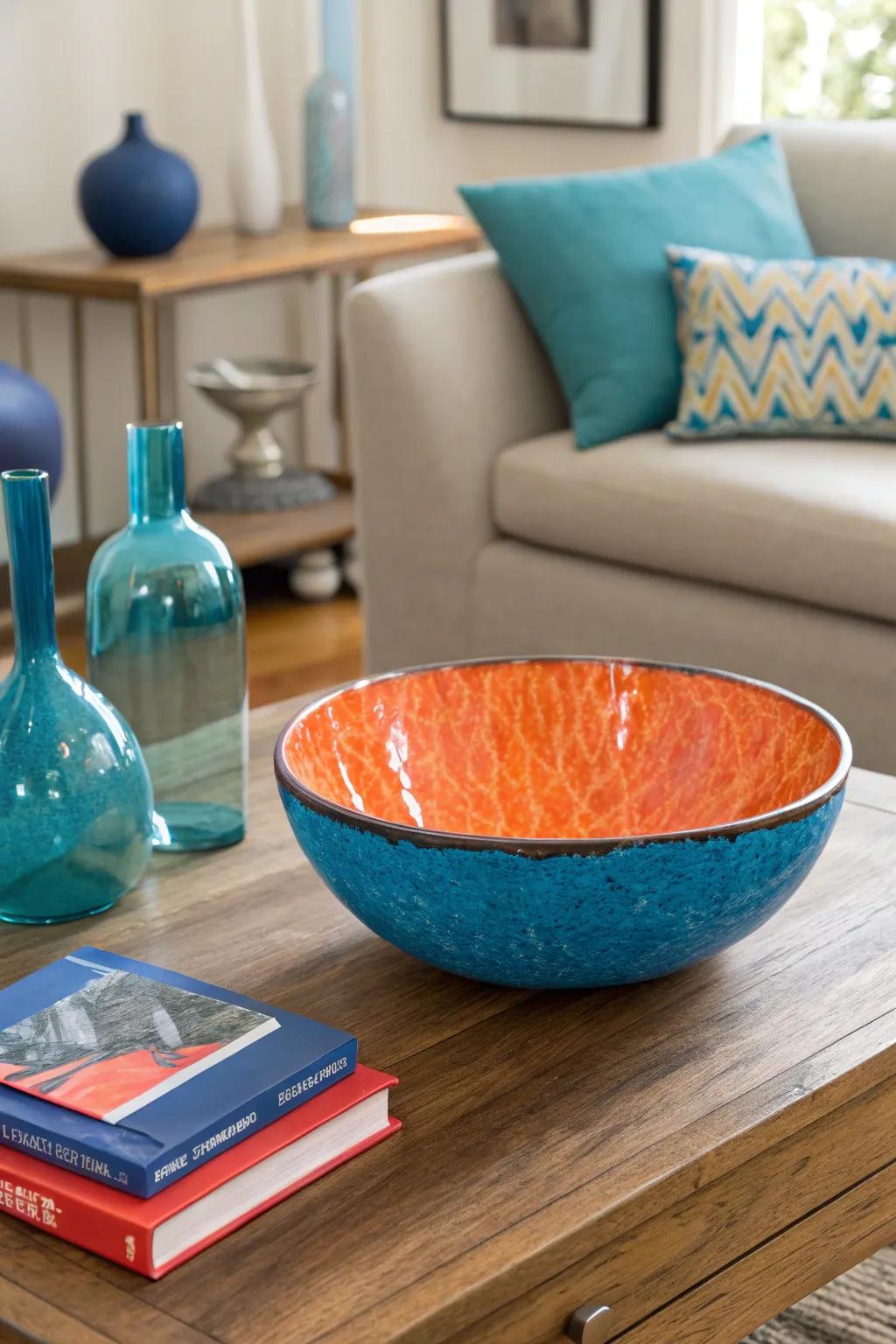 Make a statement with a decorative bowl that combines beauty and functionality.