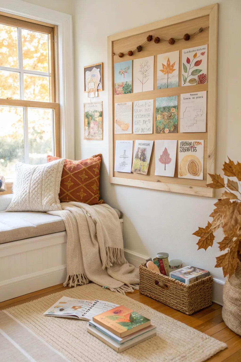 Combine literature and decor with a storybook autumn theme. 📚 #StoryTime #AutumnTales