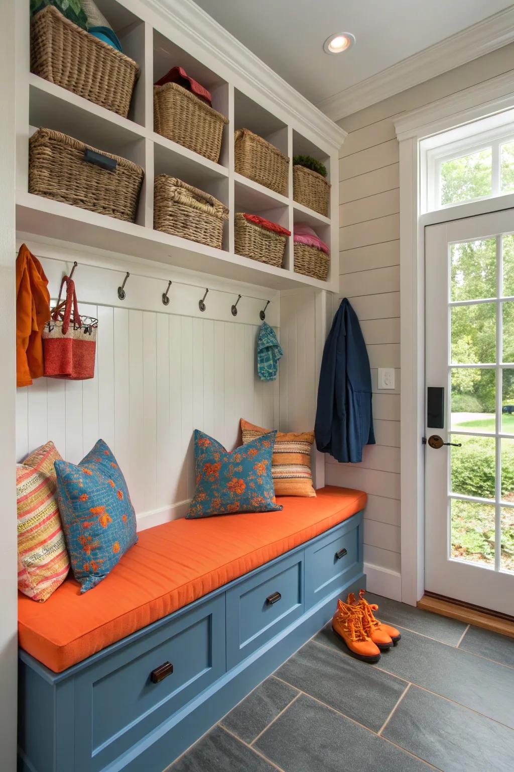 Create a mudroom that adapts with the seasons, keeping your space organized year-round. 🌦️🌞 #SeasonalAdaptation #FunctionalDesign