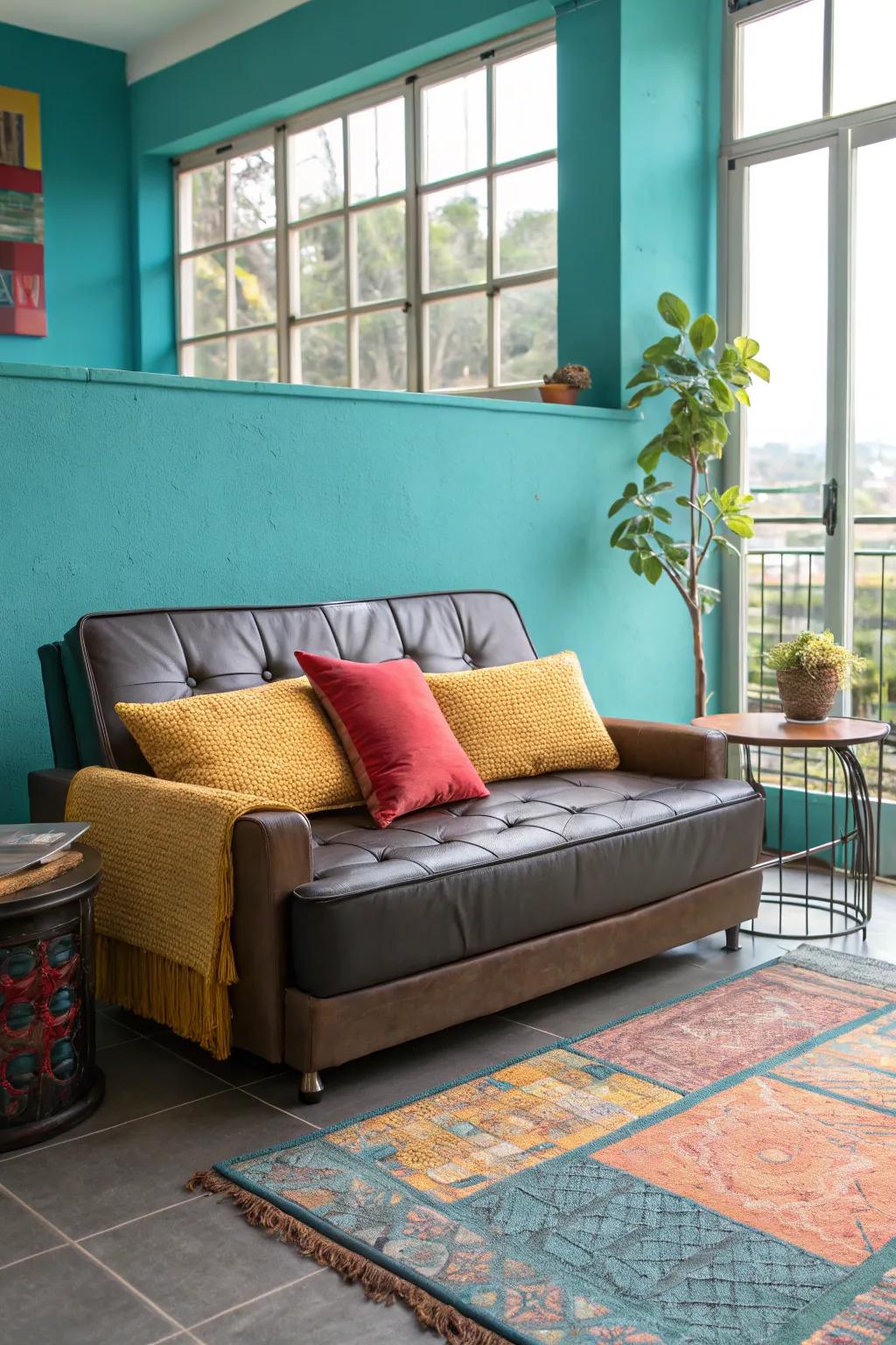 A convertible sofa adapts to your needs, offering both style and practicality. 🏙️ #UrbanLiving #ConvertibleDesign