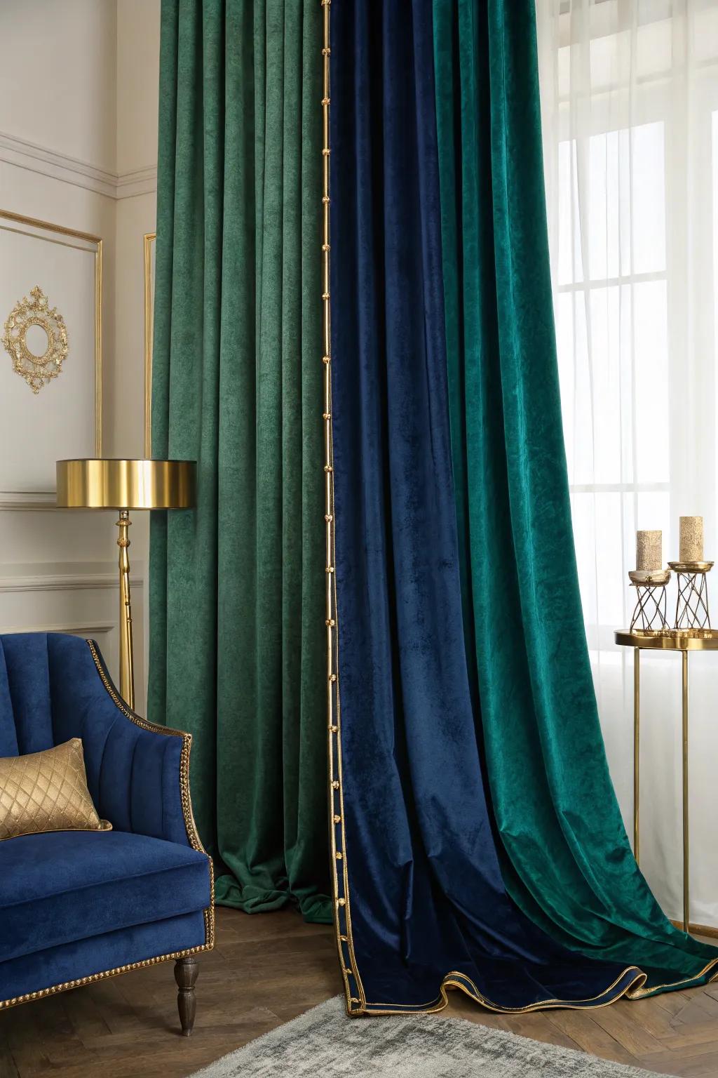 Let opulent curtains add a touch of 1920s luxury to your windows. 🏡 #CurtainDesign #LuxuryLiving