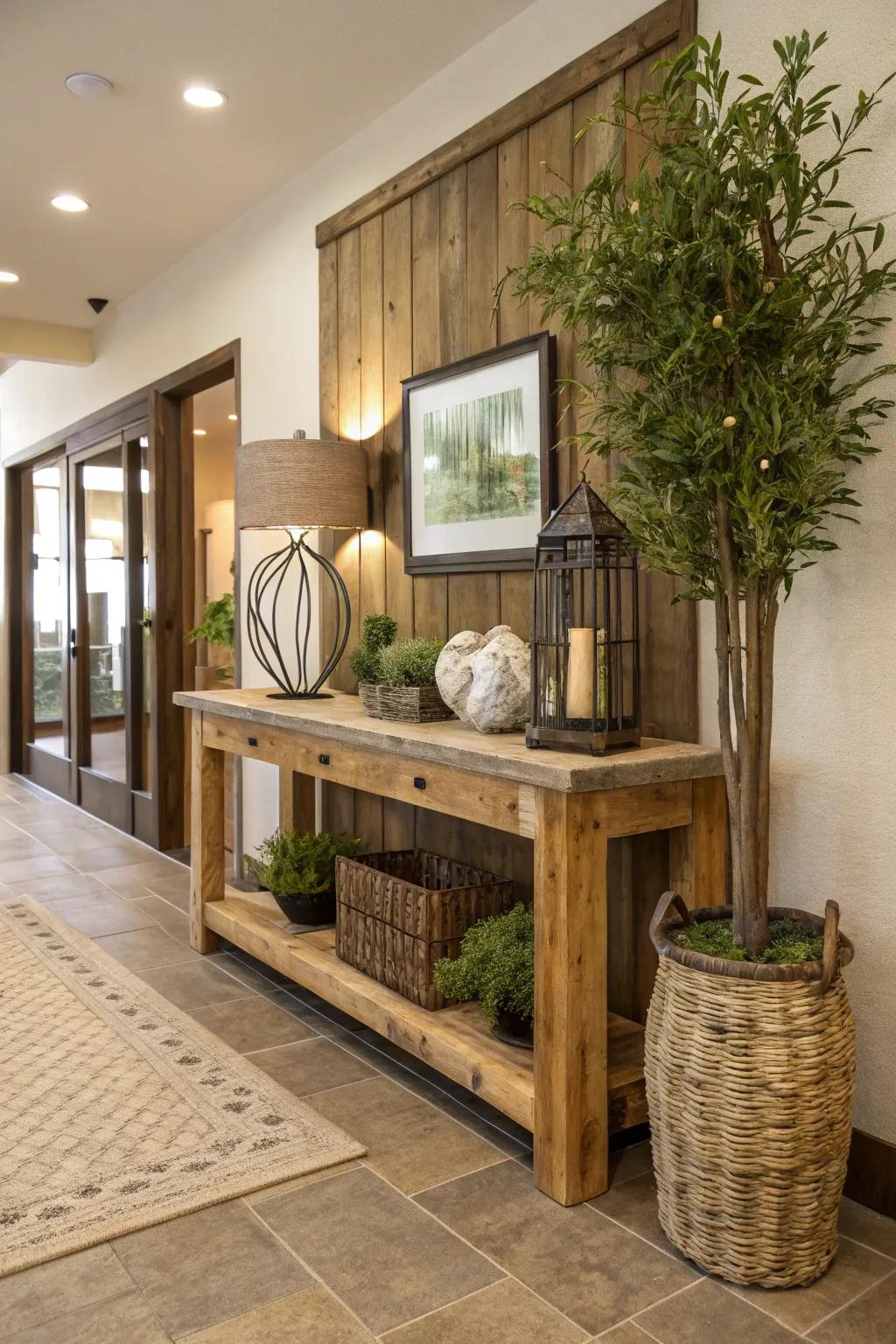 Showcase your commitment to the environment with sustainable materials and energy-efficient lighting.