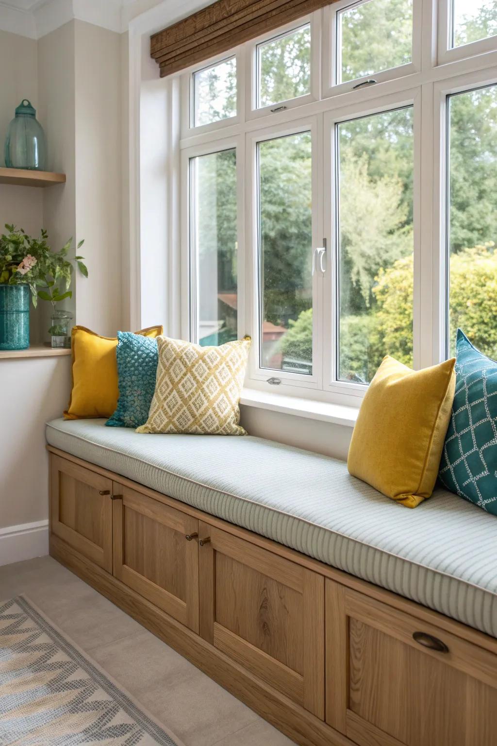 Bring mid-century modern charm to your home with a stylish window seat.