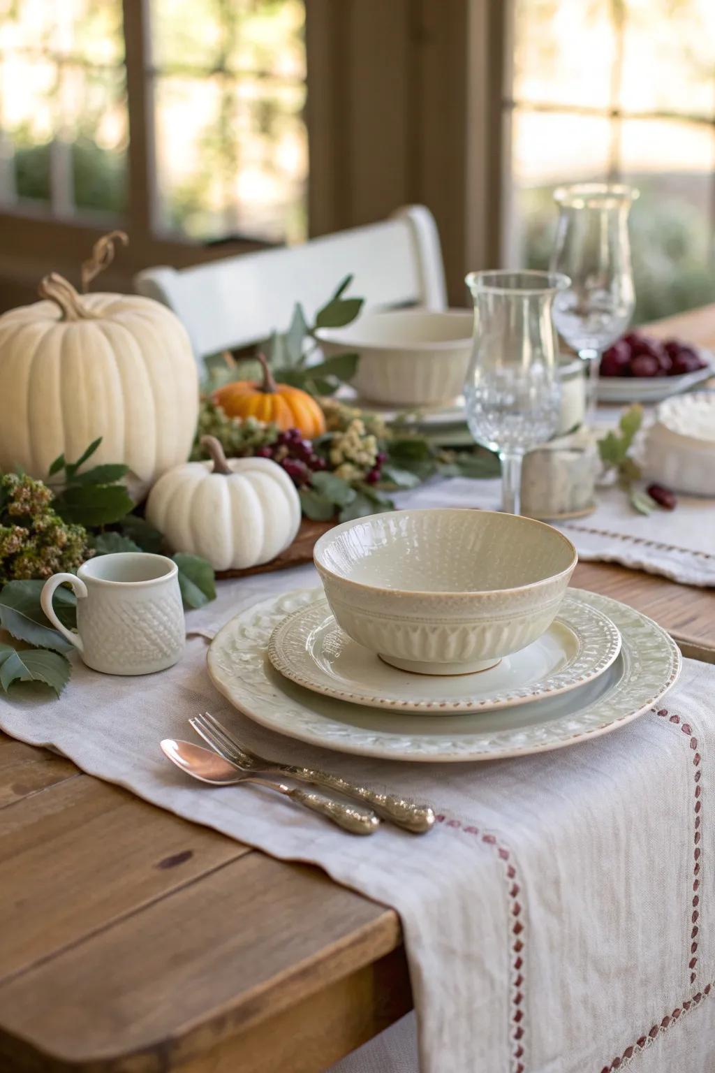 Vintage finds add a nostalgic charm to your Friendsgiving decor, creating a unique and eclectic atmosphere.