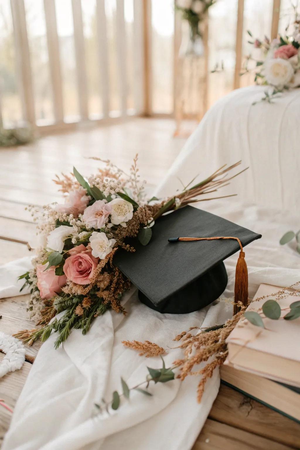 Create a rustic romance with florals that evoke warmth and nostalgia.