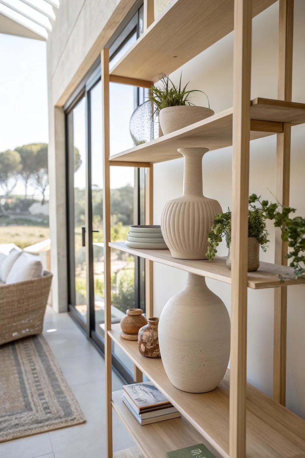 Negative space creates a clean and uncluttered minimalist look.