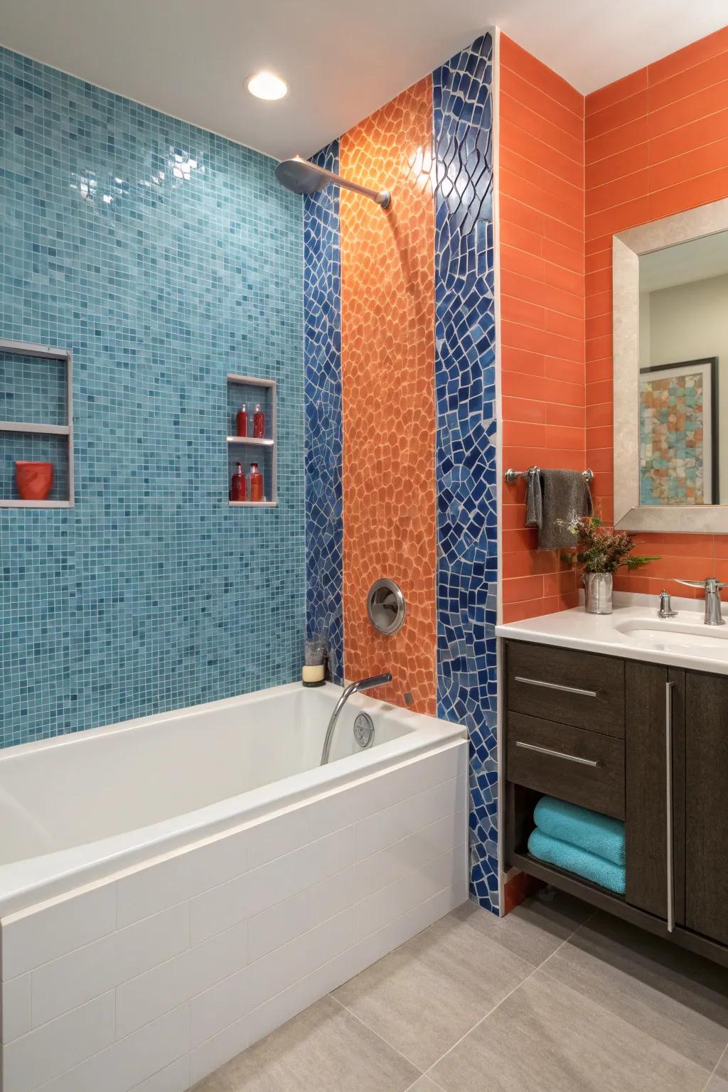 Artistic elements turn your bathroom into a canvas of personal expression.