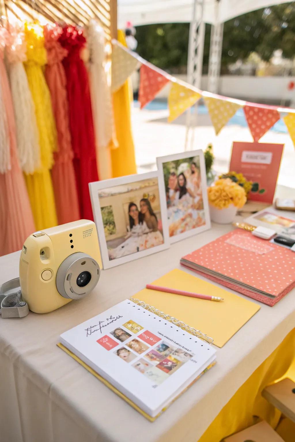 Capture memories with an interactive guest book that guests will love.