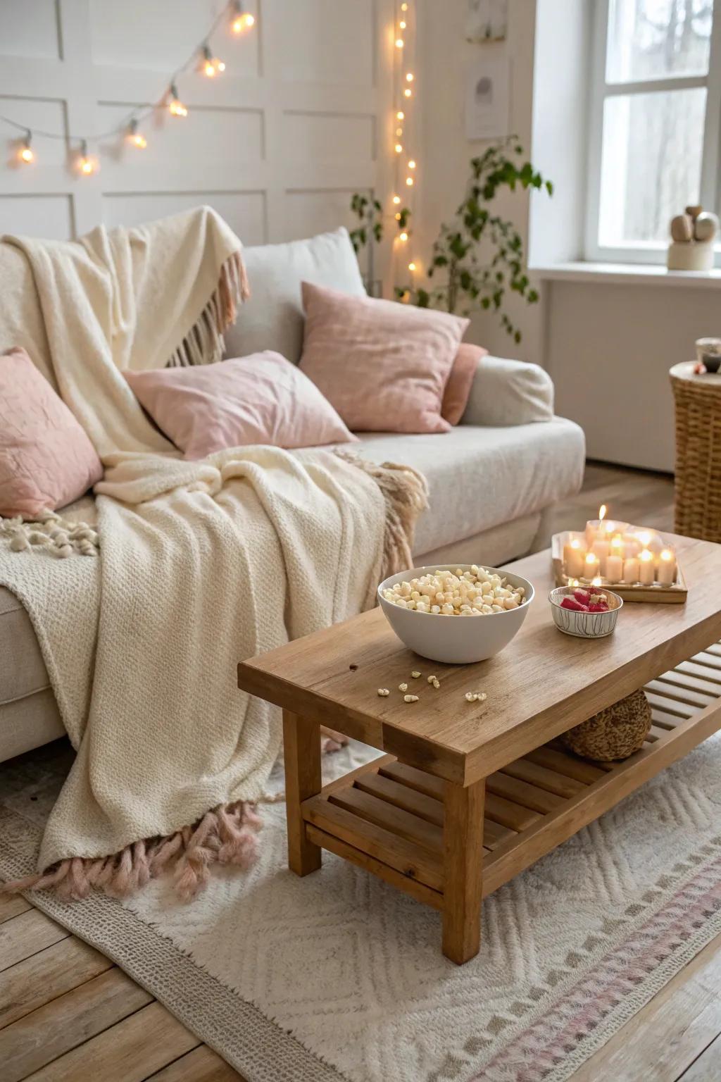 Create a cinematic experience at home with your favorite movies and endless popcorn.