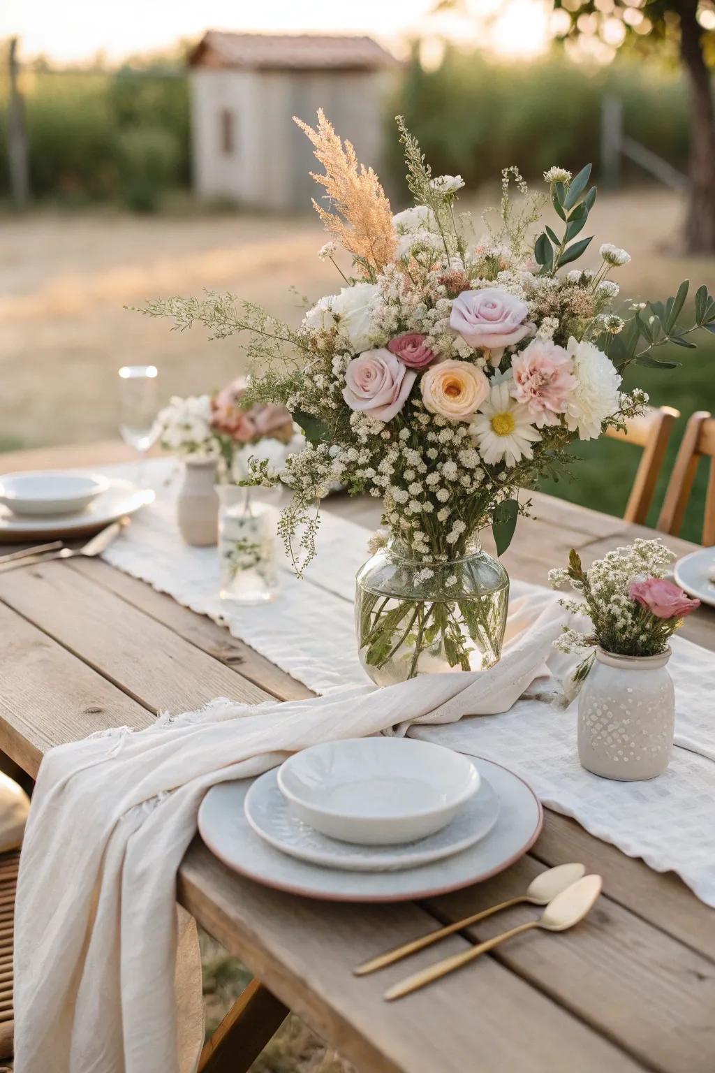 Seasonal blooms ensure your wedding decor is fresh and naturally beautiful.