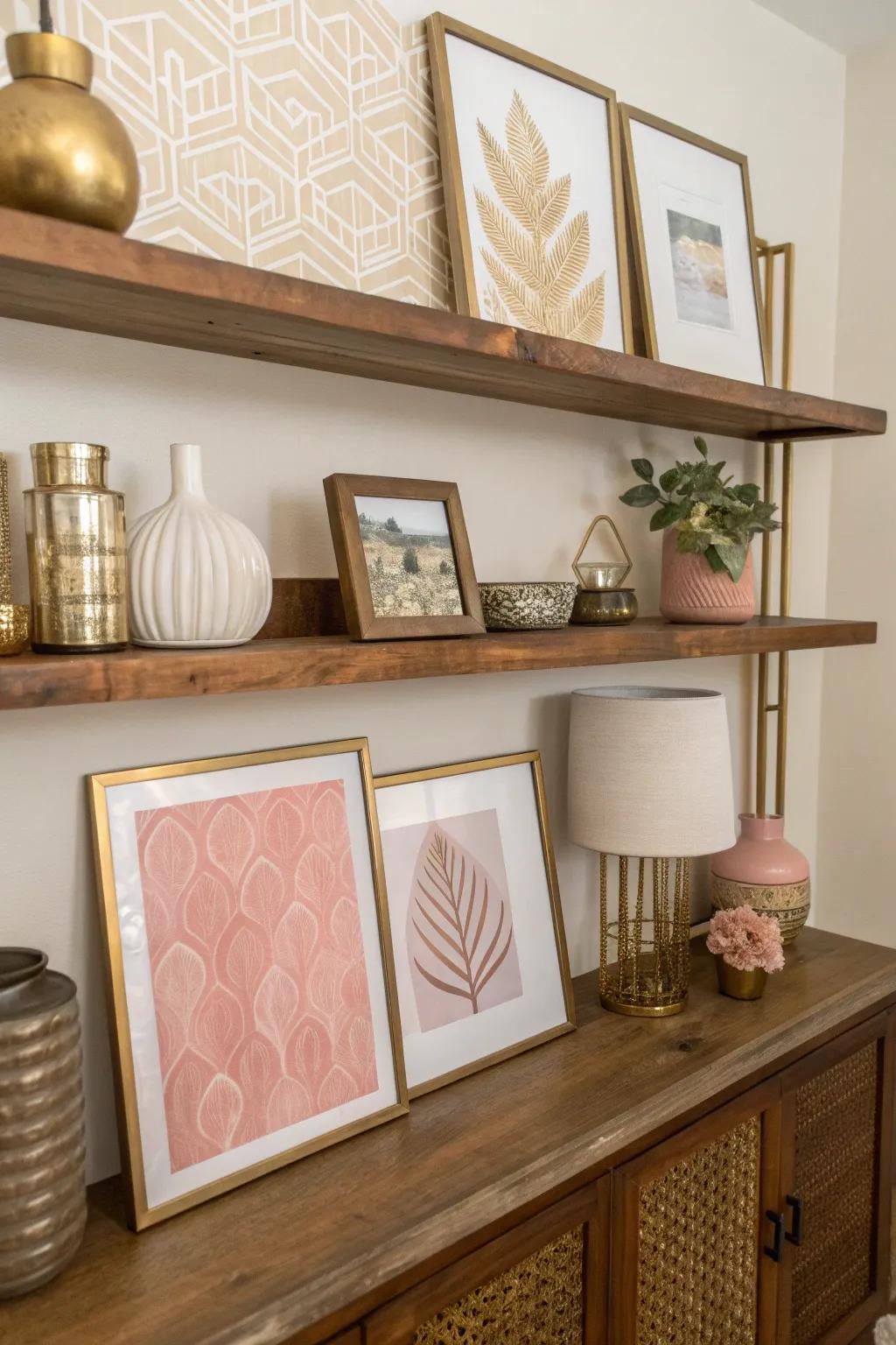 Express yourself with artistic shelves that tell your story. 🎨 #PersonalTouch #ArtisticHomes