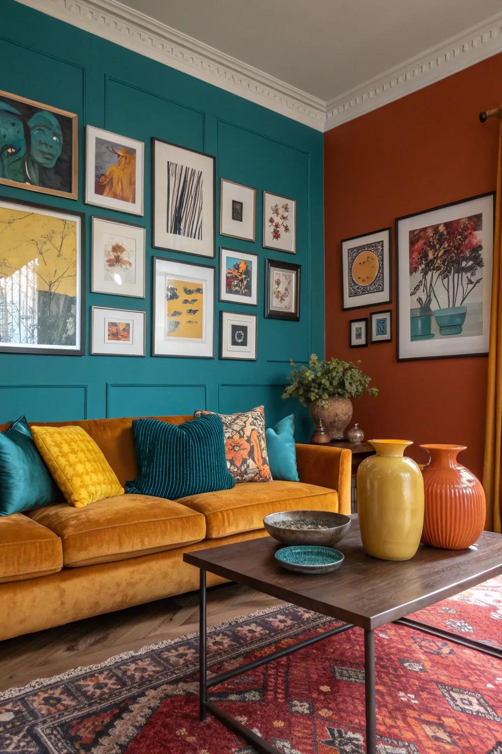 A gallery wall adds personality, showcasing your unique style through art.
