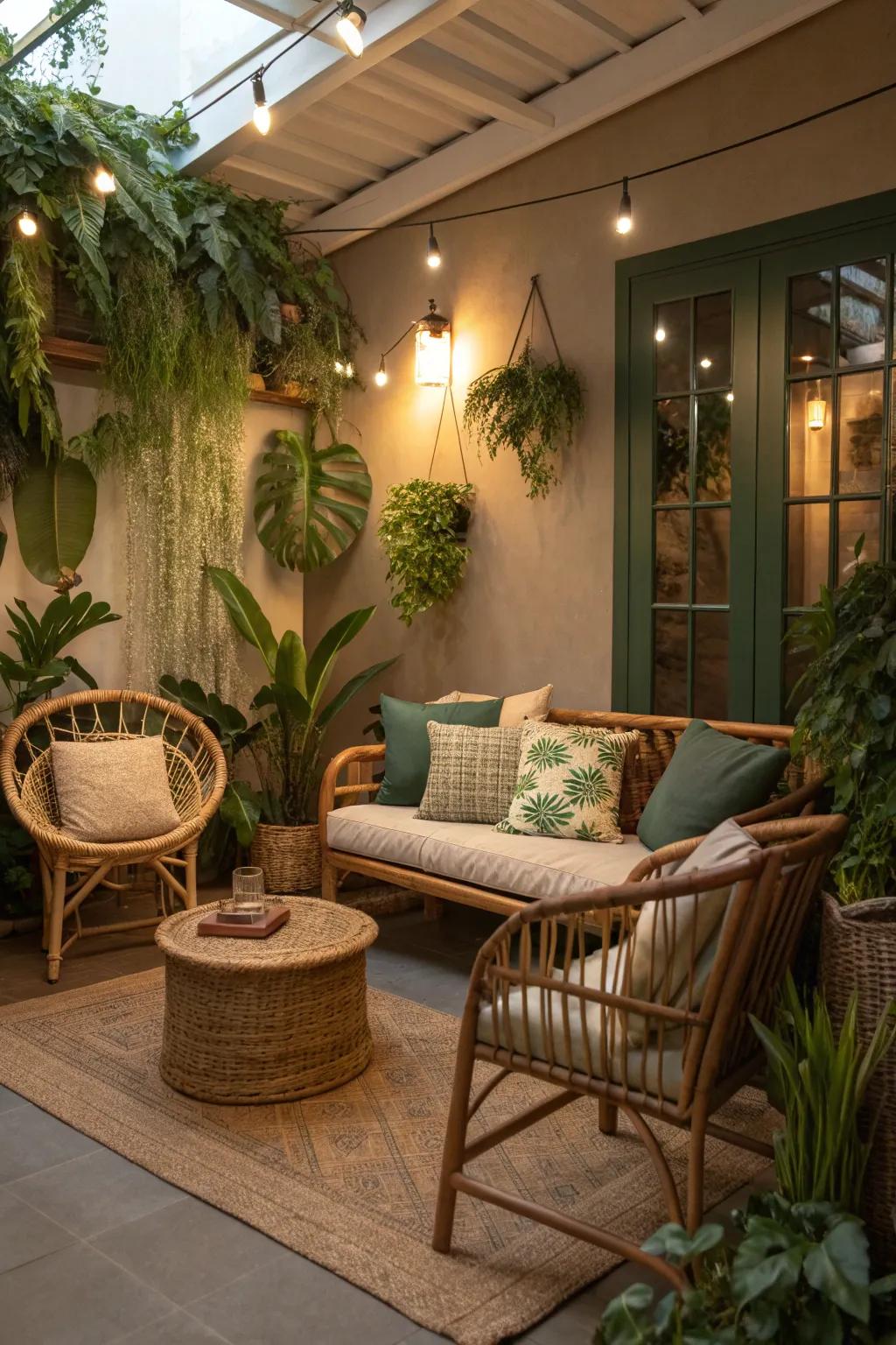 Let nature inspire your indoor nook for a refreshing and calming retreat. 🌿 #NatureNook #TranquilSpaces