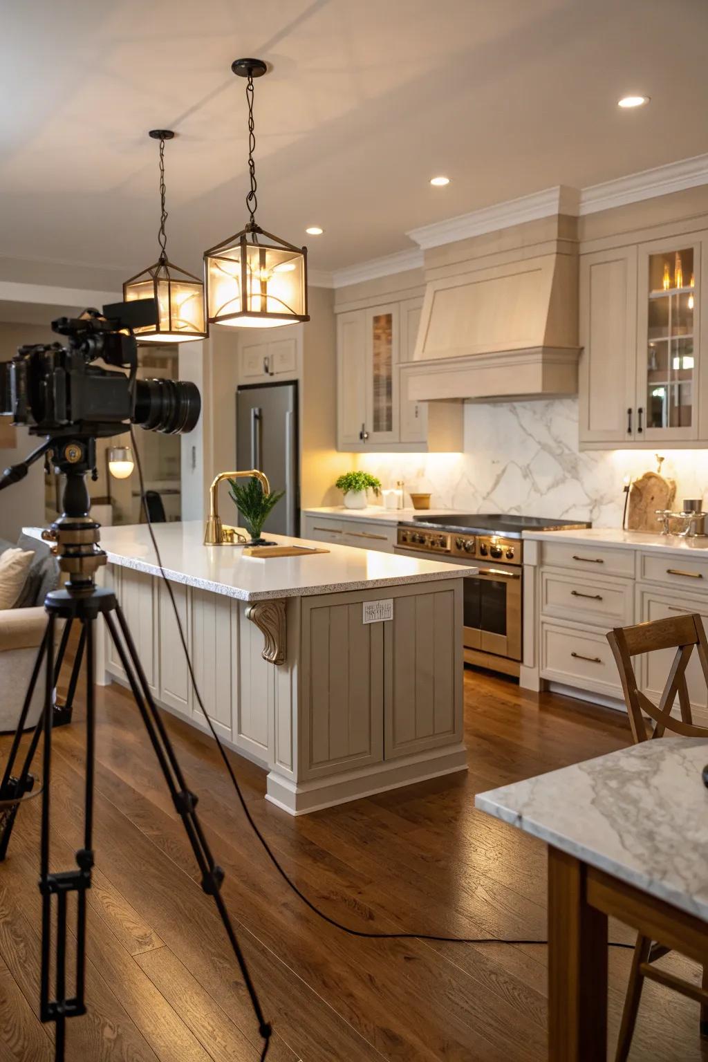 Under-cabinet lighting creates a warm, inviting ambiance, highlighting your kitchen's best features.