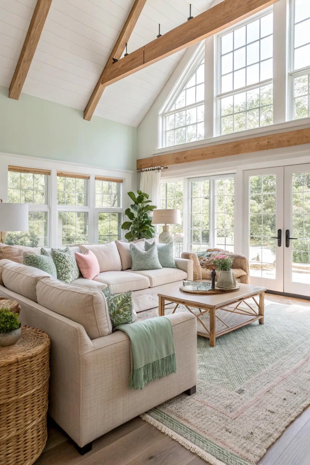 Unobstructed sight lines create harmony and flow in open spaces.