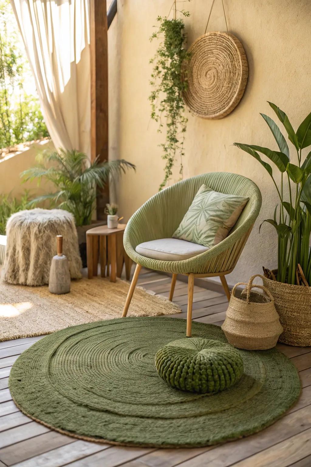 Step into the wild with grass mats that bring the jungle to your doorstep.