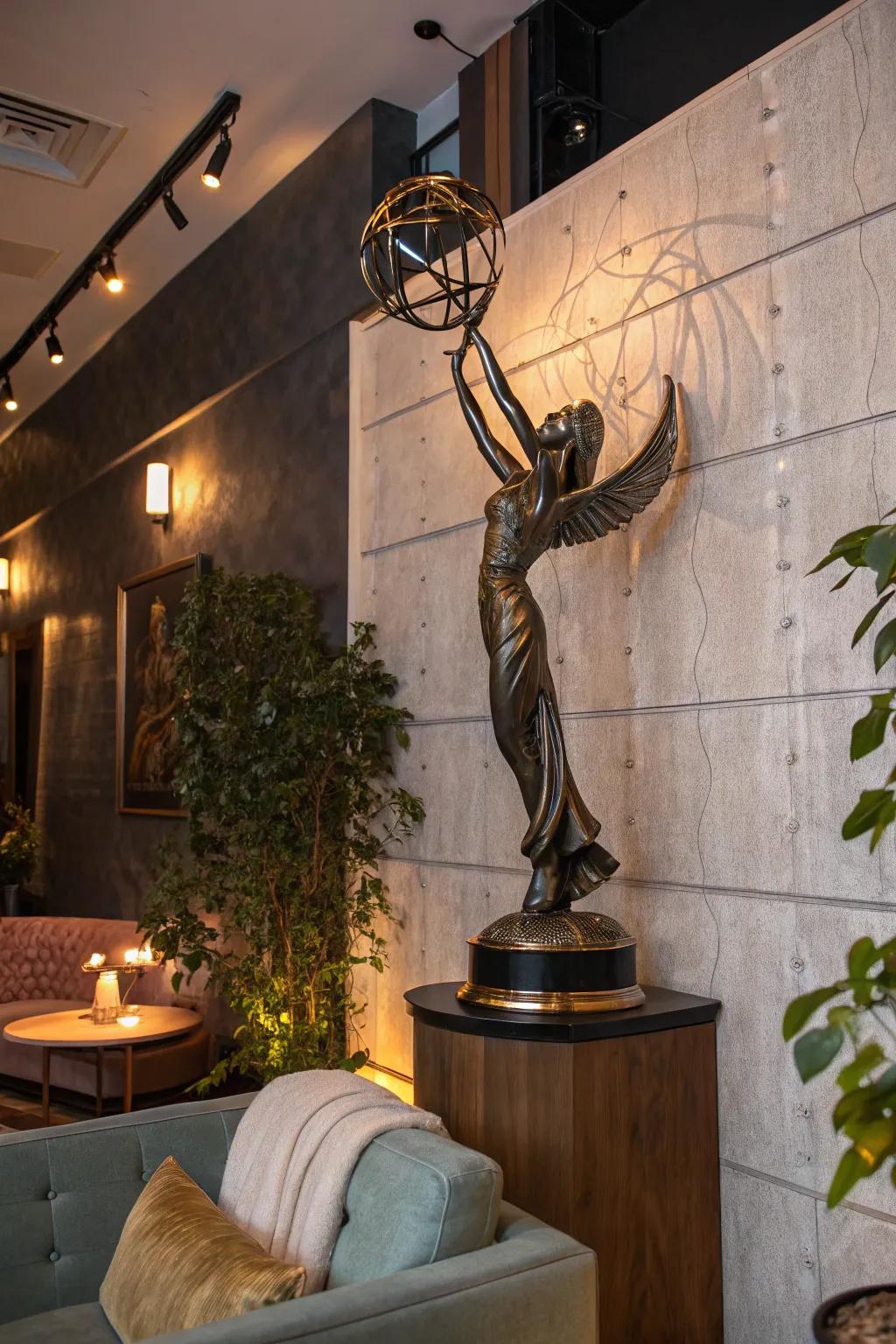 Elevate your decor with bold metallic sculptures that command attention. ⚙️ #MetalArt #IndustrialDesign #ModernHome