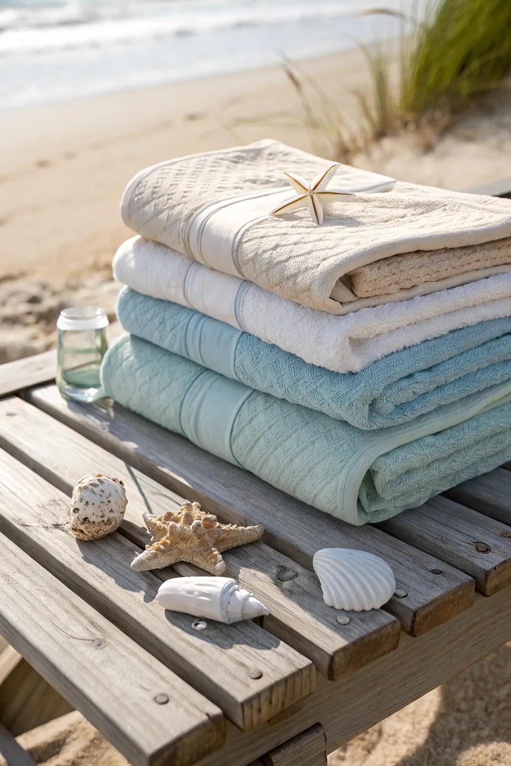 Wrap yourself in comfort with eco-friendly beach towels.
