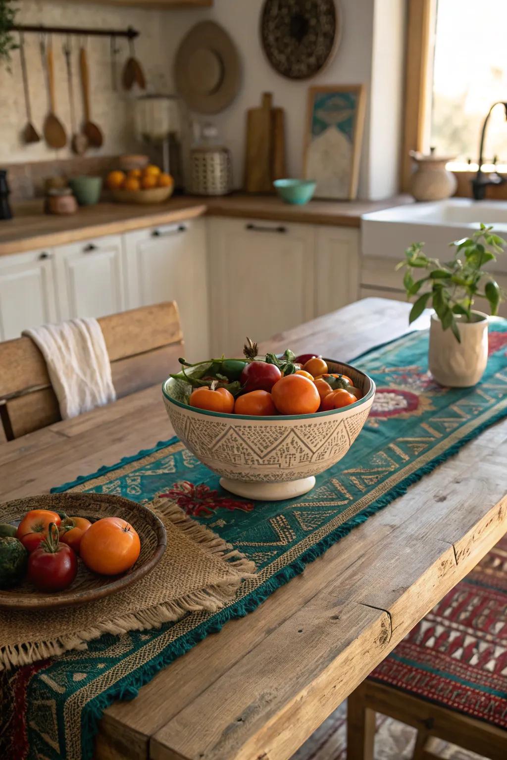 Bring an international flair to your kitchen with global decor pieces that tell a story. 🌍 #GlobalStyle #CulturalRichness