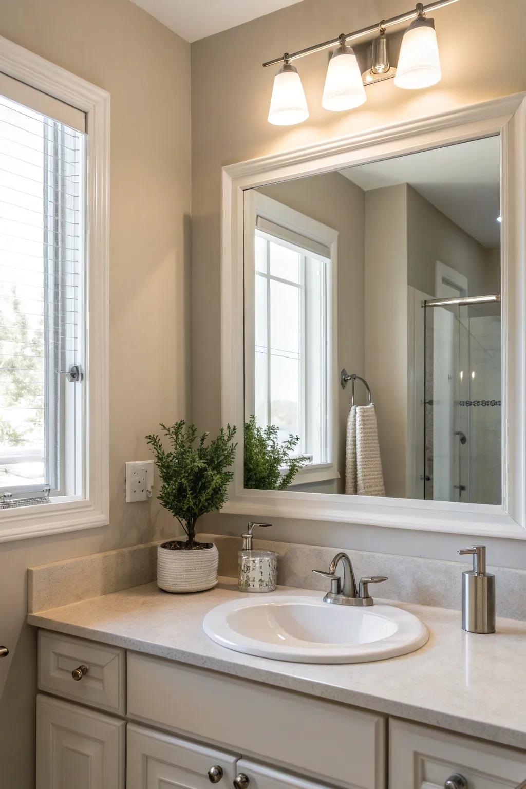 Simplicity at its finest with minimalist mirrors that offer clean, elegant lines.