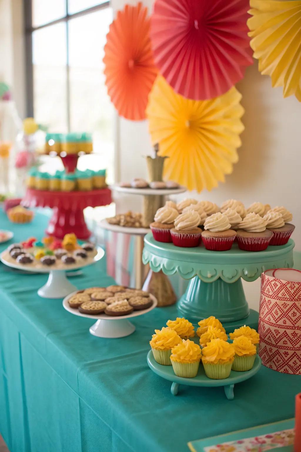 Sweeten your event with a themed dessert table that dazzles.