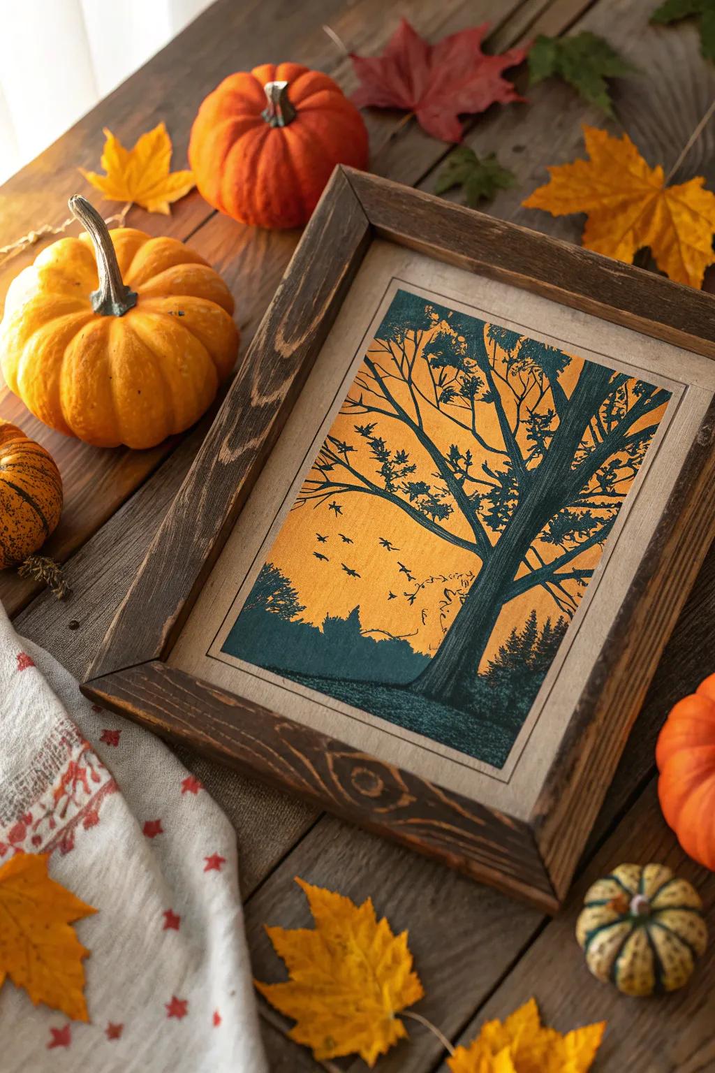 Add nostalgia and warmth with vintage fall prints reminiscent of simpler times.
