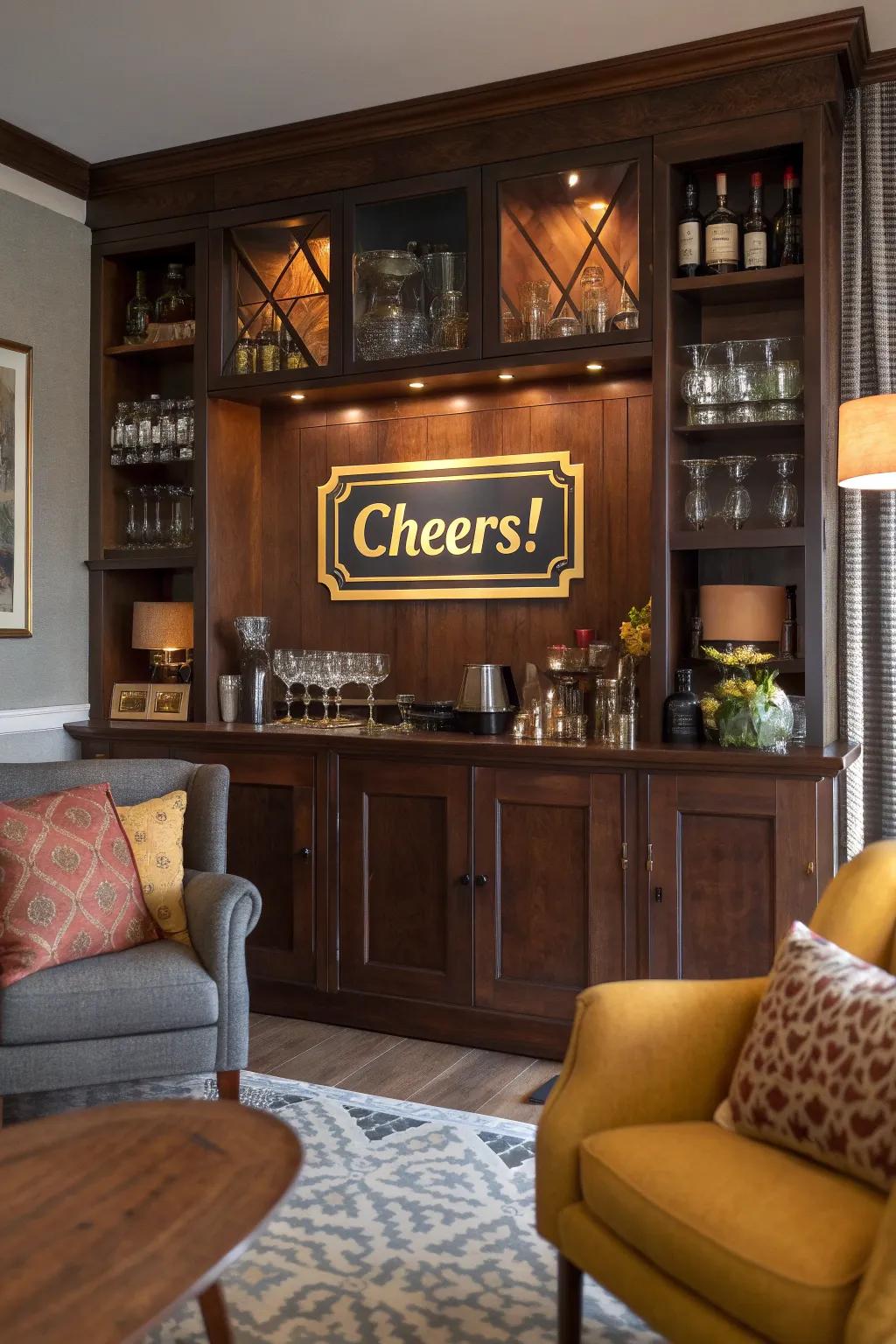 Celebrate good times with nostalgic bar signs that bring people together.