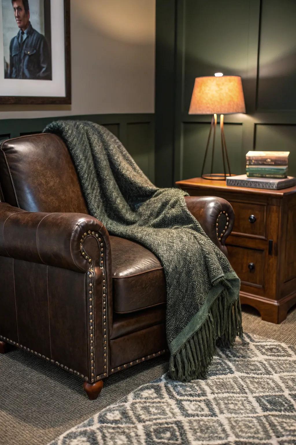 Add depth and coziness with a mix of textures that make your space inviting.