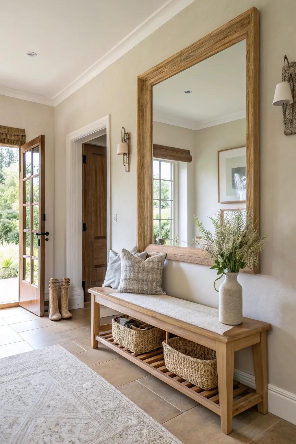 Brighten and expand your space with mirrors that add light and elegance.